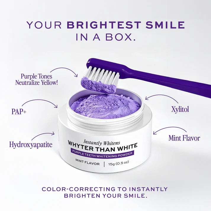 FRYSH Purple Teeth Whitening Powder