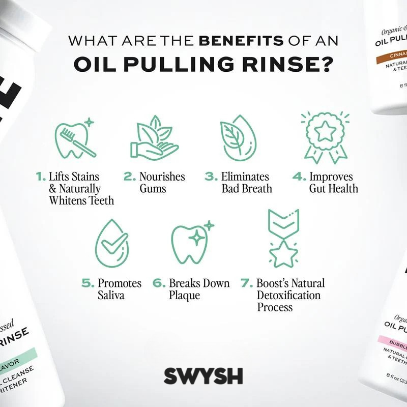 100% Organic Spearmint Oil Pulling Rinse