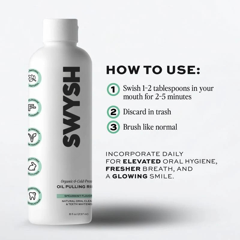 100% Organic Spearmint Oil Pulling Rinse
