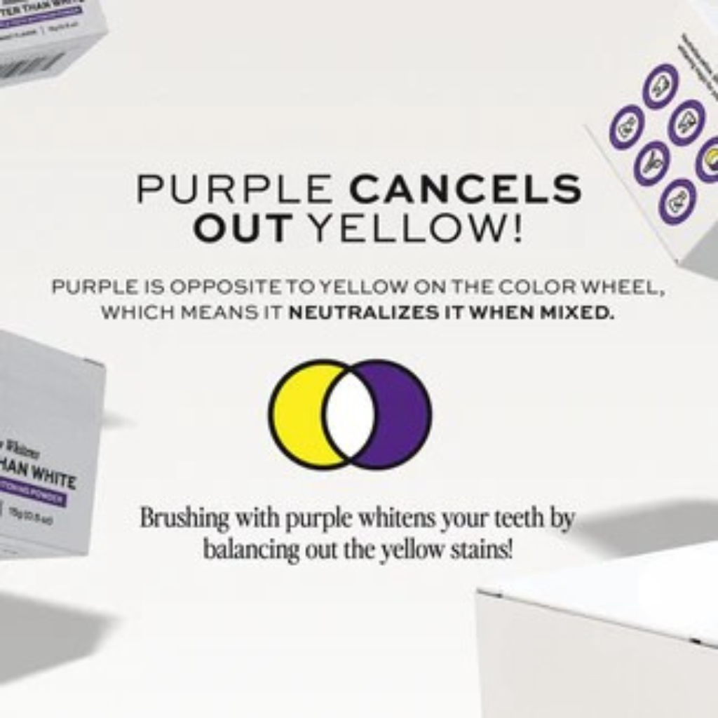 FRYSH Purple Teeth Whitening Powder