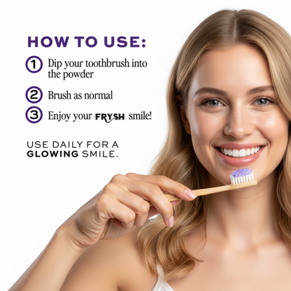 FRYSH Purple Teeth Whitening Powder